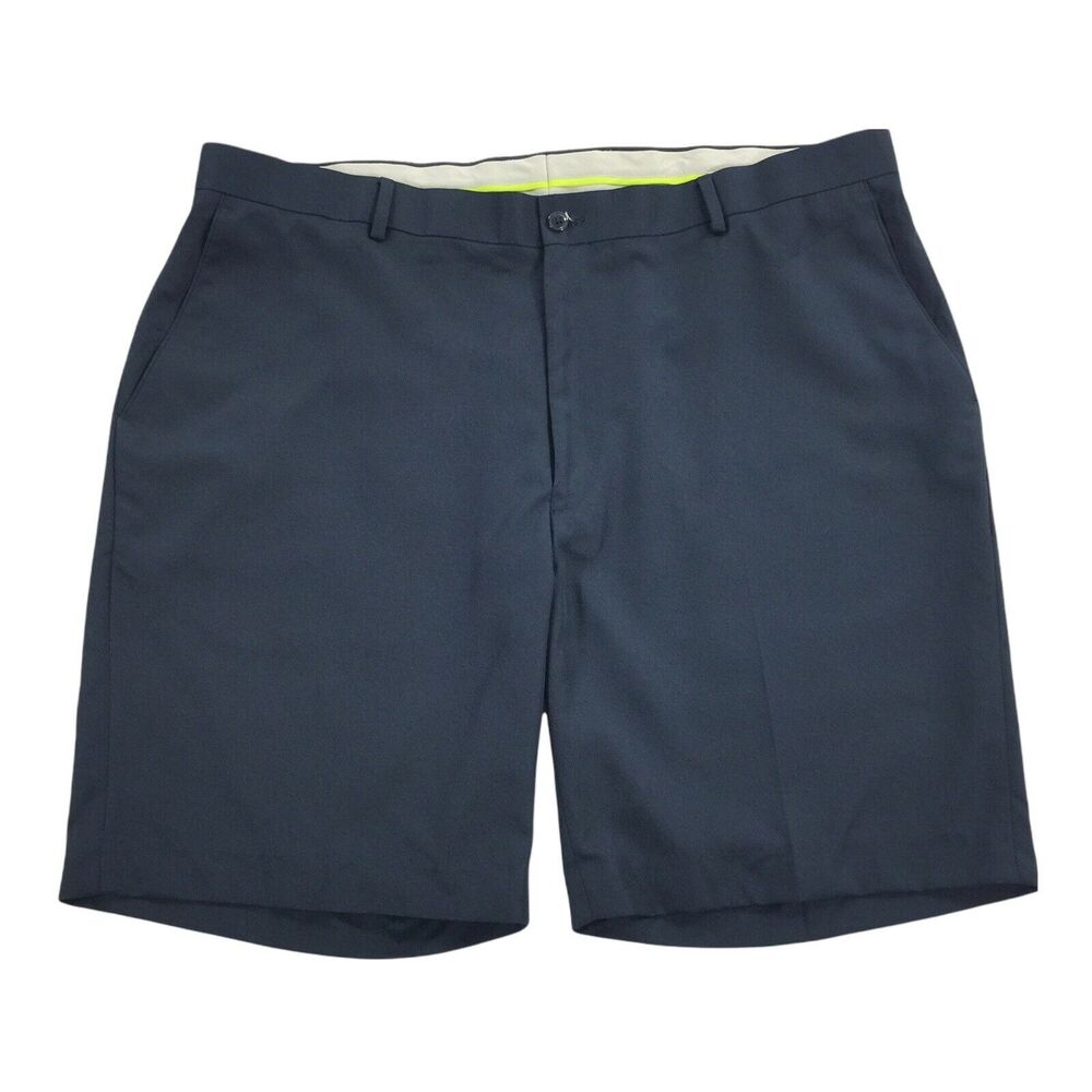 Louis Raphael Classic Golf Shorts Size 42 Mens Navy Blue Casual Flat Front